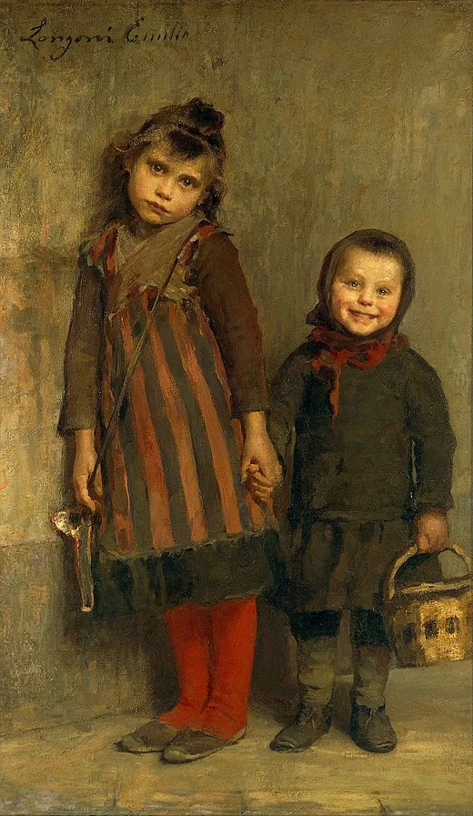 Emilio Longoni - Chiusi fuori di scuola